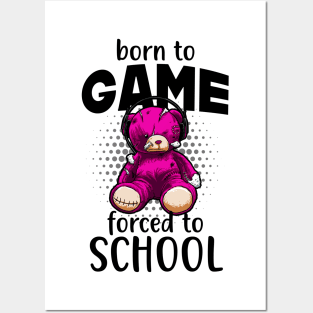 Gamer Bear Gaming Video Games Fun Posters and Art